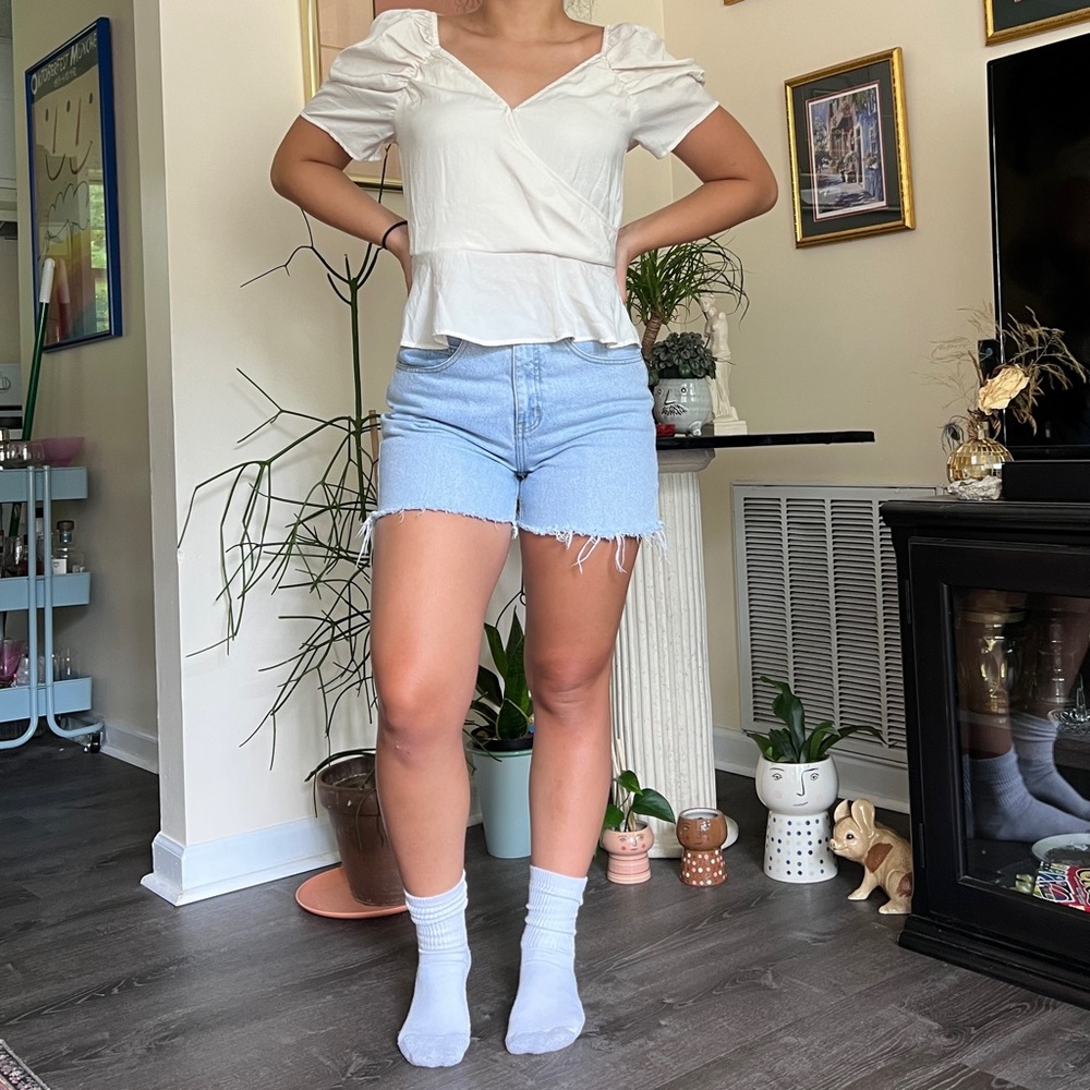 white flowy beautiful top